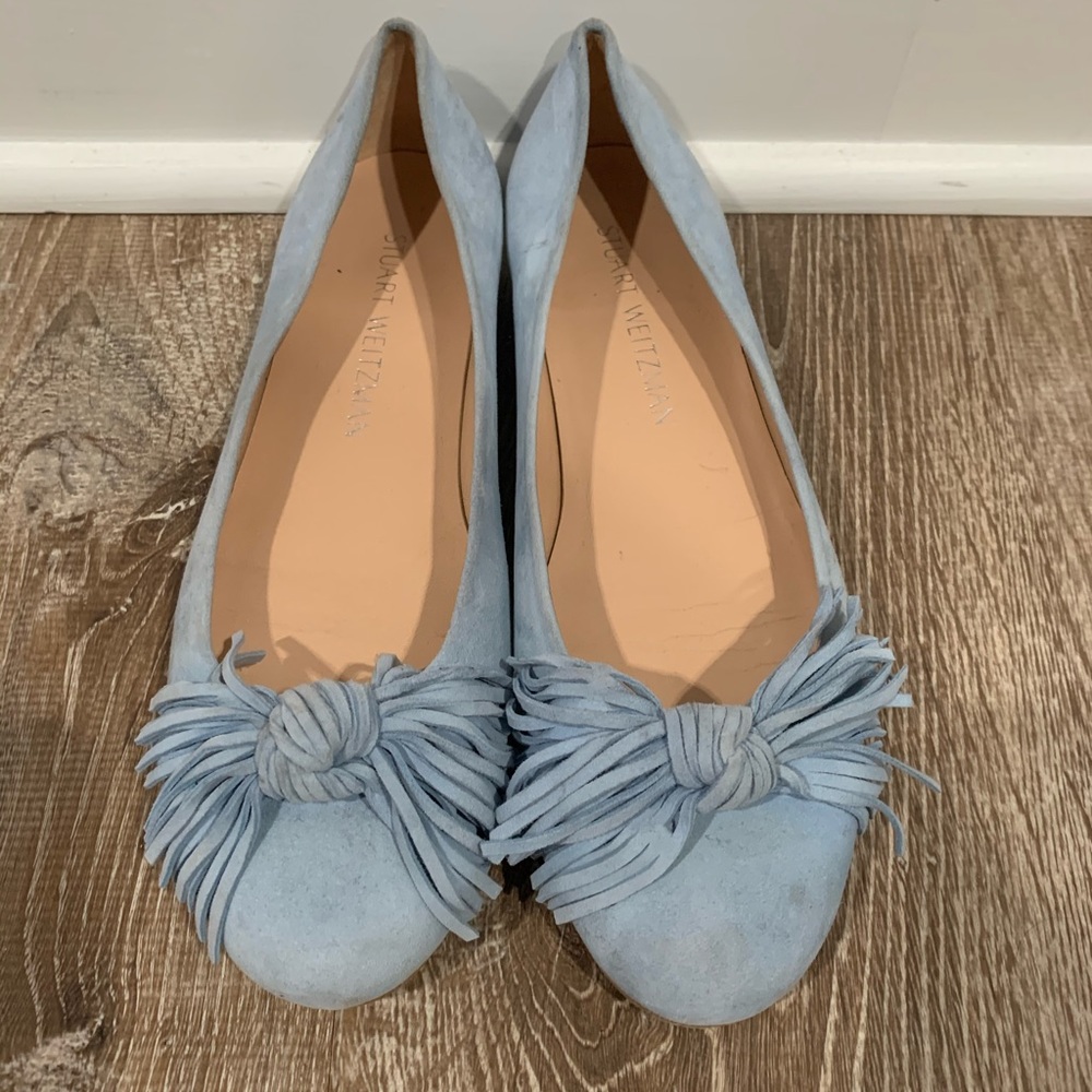 Stuart Weitzman Dusty Blue Flat
